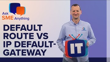 When should I set a default route vs ip default-gateway? | Ask SME Anything