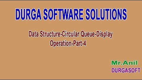 Data Structures Circular Queue Display Operations Part 4