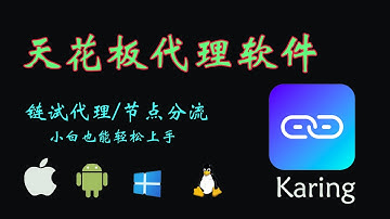 代理软件 Karing教程：全平台、开源、分流随便配！一键同步配置＋全平台通用 手把手教程
