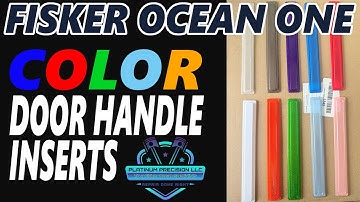 Fisker Ocean - Platinum Precision Color Door Handle Inserts