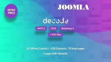Decode - Premium Business Joomla Template | Themeforest Website Templates and Themes