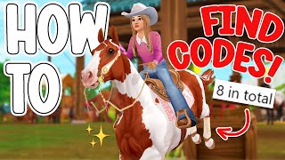 HOW TO FIND 8 STAR COINS CODES THIS MONTH!! FOR ALL STAR STABLE PLAYERS!!