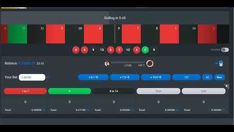 Bitsler roulette wont back but here is much better roulete.