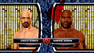 UFC Undisputed 3 Gameplay Rampage Jackson vs Cyrille Diabate (Pride)
