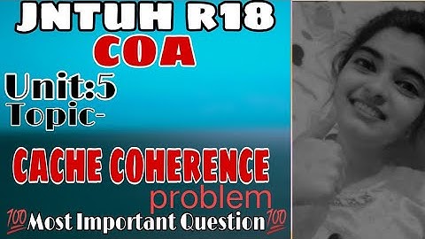 jntuh r18 coa cache coherence problem very important 😍👍💯