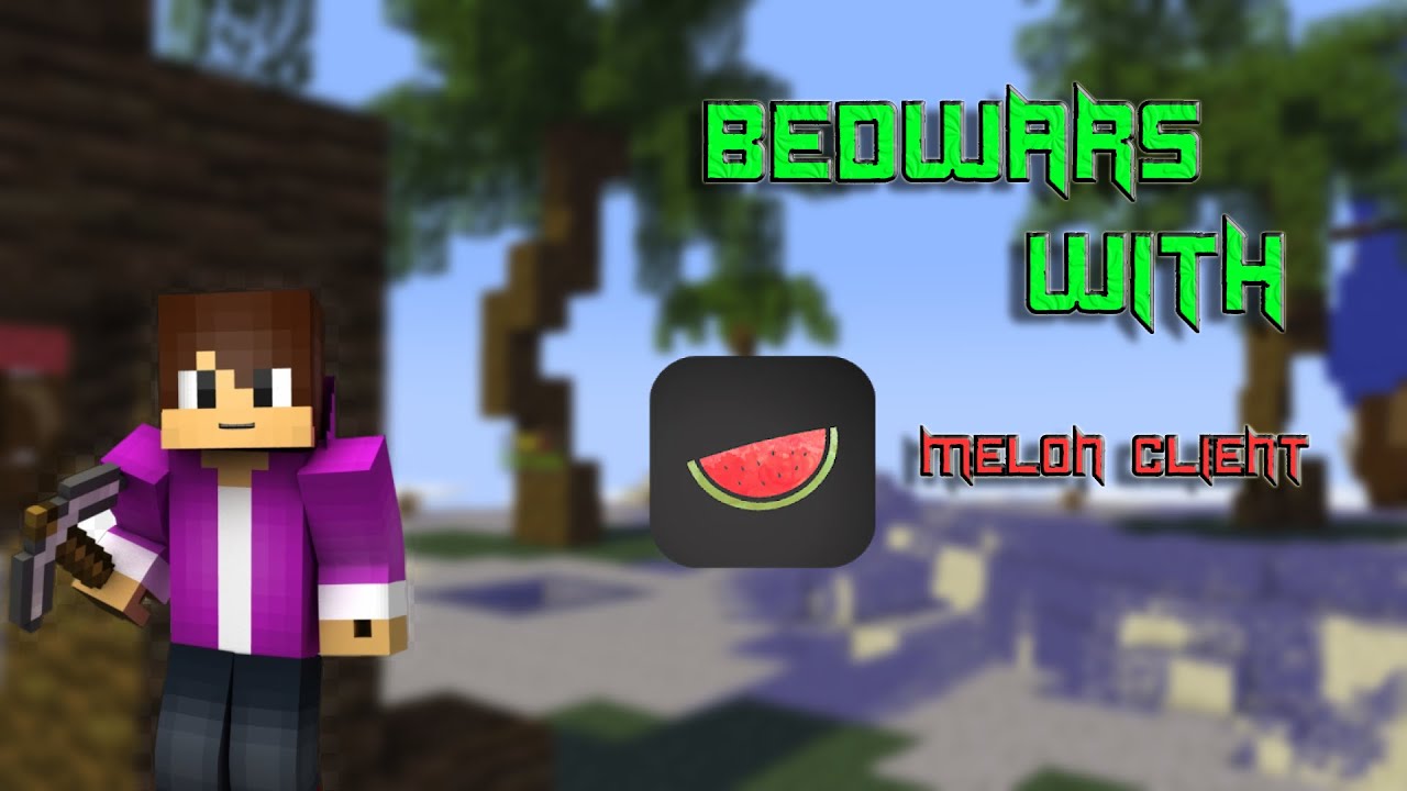 Playing Bedwars With Melon client Shadow Blocksmc Cracked client