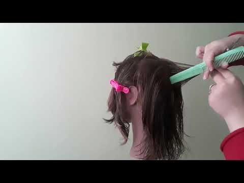 طريقة قص الشعر ديجرادي قصيرة خطوه بخطوه 90 درجه short layers haircut طريقة قص الشعر ديجرادي قصيرة خطوه بخطوه 90 درجه short layers haircut