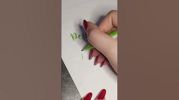 writing your names in calligraphy ✨ peyton & turbo ✨ #shorts