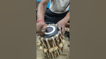How to tune Tabla #tablamaking #tabla tuning