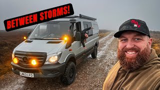 Exploring North Yorkshire moors in a 4x4 Mercedes sprinter.