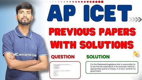 AP ICET Previous Papers With Solutions||AP ICET Previous Solutions||APICET Previous Papers Answers