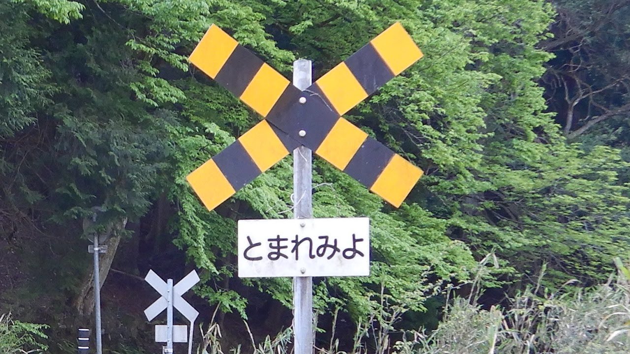 踏切】京都丹後鉄道 マジ奥にある秘境踏切 (Railroad crossing