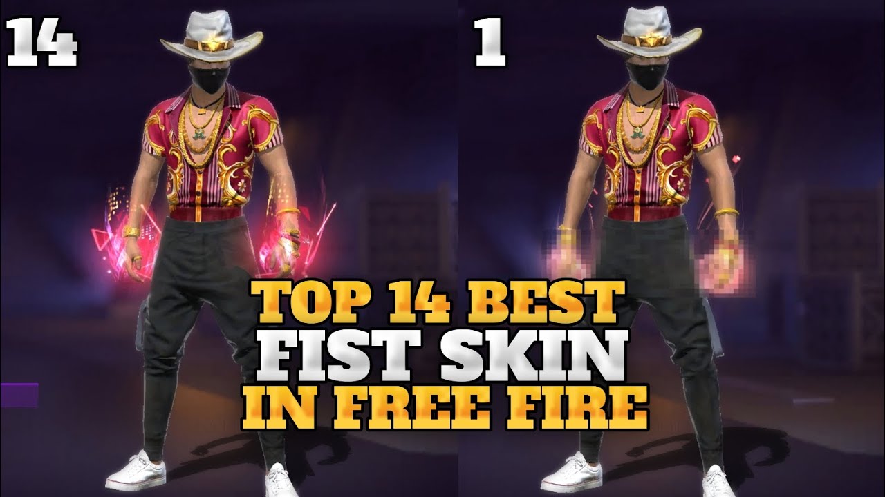 TOP 14 BEST FIST SKINS IN FREE FIRE 💀 - YouTube