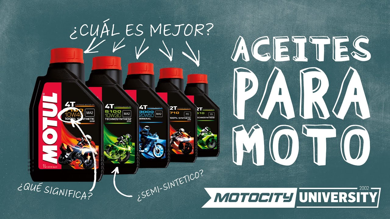 Aprende a usar los tipos de aceite para moto