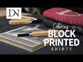 Creating Block Printed Shirts // Linocut Shirts // DIY