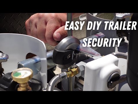 How To Secure Travel Trailer, Propane Tanks, and Batteries - Cheap!
