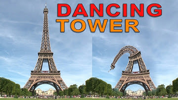 Dancing Eiffel Tower Paris France  | After Effects  |  Aves Animation