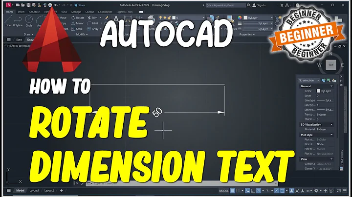 AutoCAD How To Rotate Dimension Text