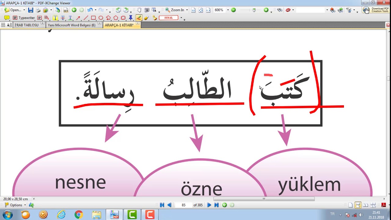 ARAPÇA-1 ( 3. ÜNİTE 2. BÖLÜM -İSİMLERDE İ'RAB )