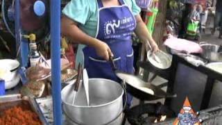 Thai Street Vendor Khanom Buang Yuon