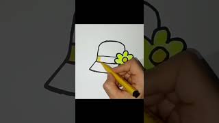 how to draw hat step by step #drawing #draw