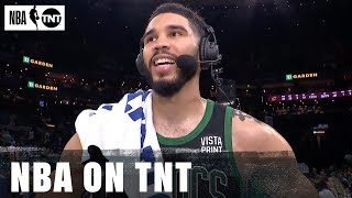 Jayson Tatum Joins The Fellas After Boston Advances To Their Third Straight Conference Finals ☘️