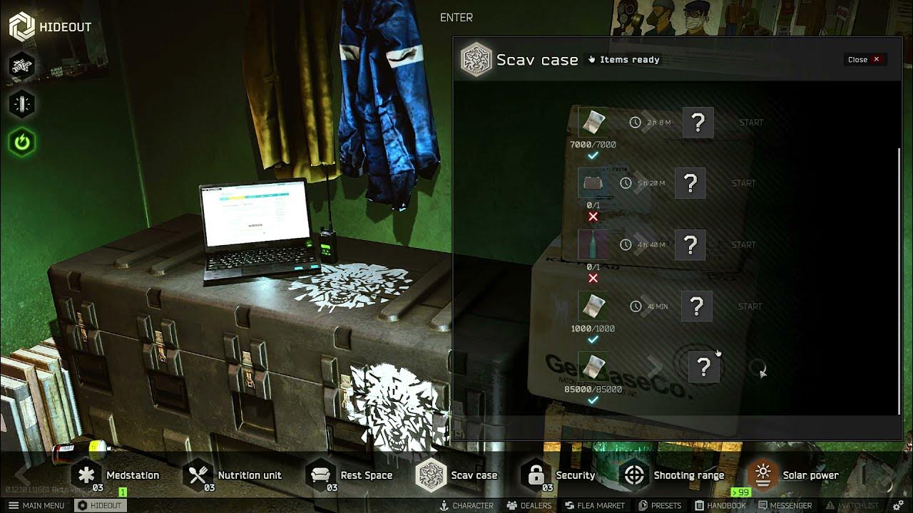 Уровни верстака тарков. Тарков медблок крафт. Рб-об тарков. Убежище 2 уровня тарков. Крафт на верстаке тарков.