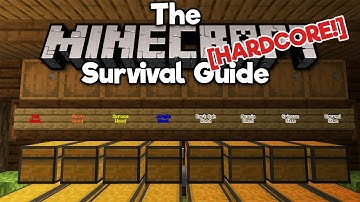 Automated Storage (With Glowing Labels!) ▫ The Hardcore Survival Guide [Ep.6] ▫ Minecraft 1.17
