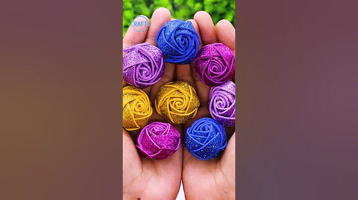 DIY Glitter Foam Roses 🌹 Easy & Beautiful Beginner Tutorial #handmade #rose #flowers #shorts #diy