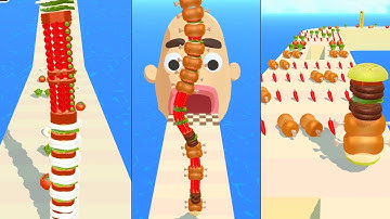 Satisfied Mobile🥪 Sandwich Runner Gameplay Walkthrough 🥪All Levels Android /iOS Gameplay 🥪 Part-  20