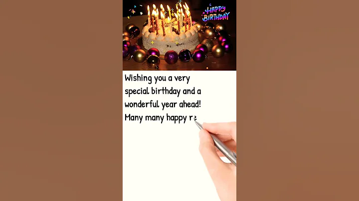 Happy Birthday Wishes For Everyone || Birthday Wishes For Someone Special #shorts #happybirthday - DayDayNews