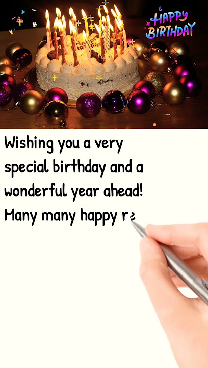 Happy Birthday Wishes For Everyone || Birthday Wishes For Someone Special #shorts #happybirthday