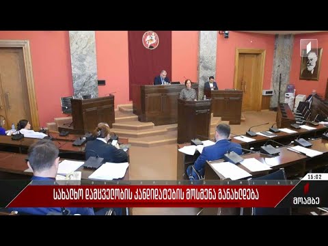 ომბუდსმენობის კანდიდატების მოსმენა განახლდება