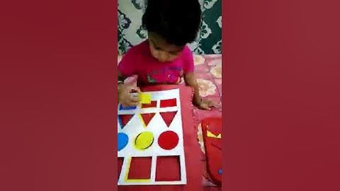 Shapes sorting according to Colour