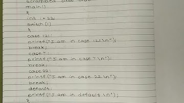 #video 67 #  C programming (*tips and traps in switch*)