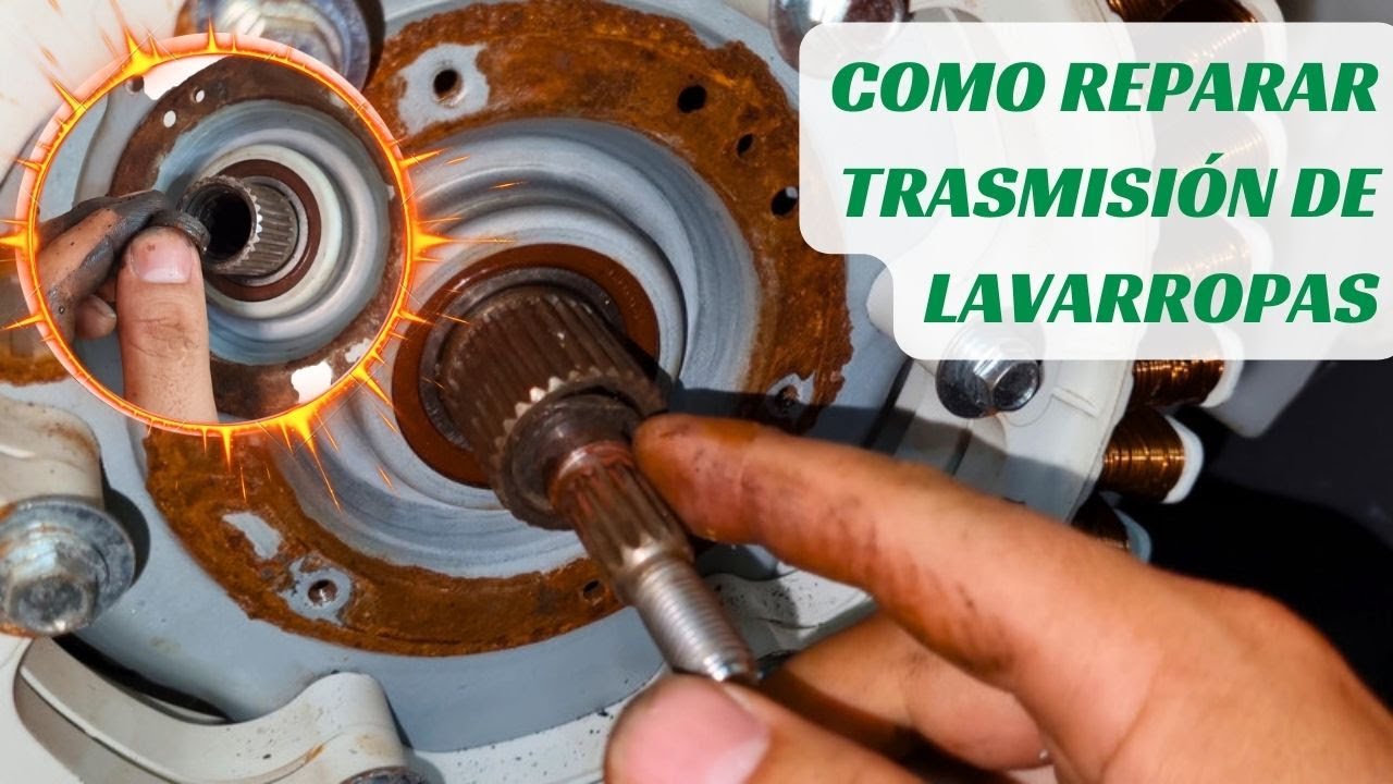 COMO REPARAR TRASMISION de LAVADORA LG INVERTER