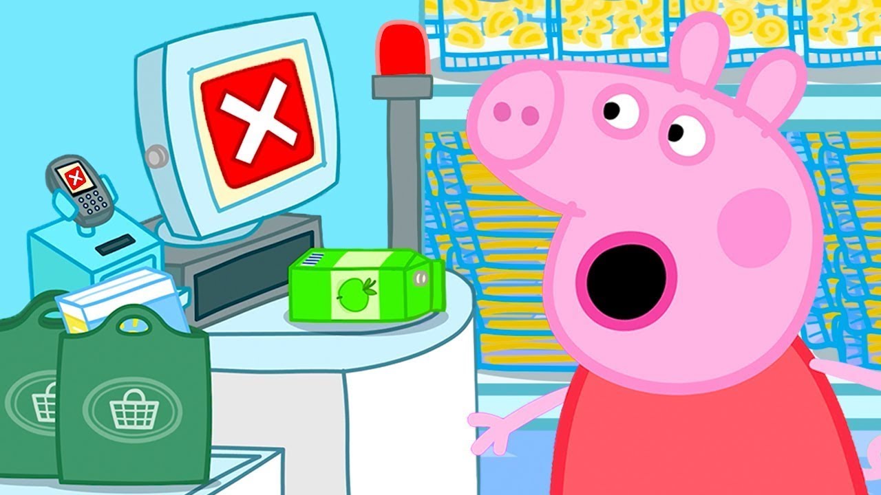 The Grocery Shop Self-Checkout 🛒 | Peppa Pig Tales Full Episodes
