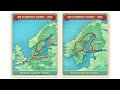Our Holidays, 3 decades of travel routes shown as retro postcards by KHWD #keefhwebdesigns