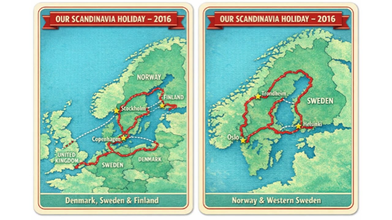 video of postcard travel routes