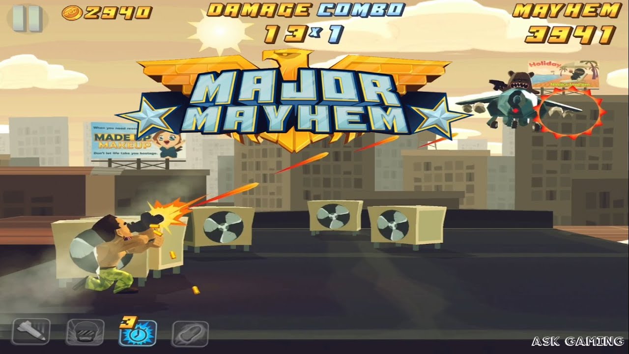 Major Mayhem - Metropolis Mission 1-10 Gameplay Walkthrough