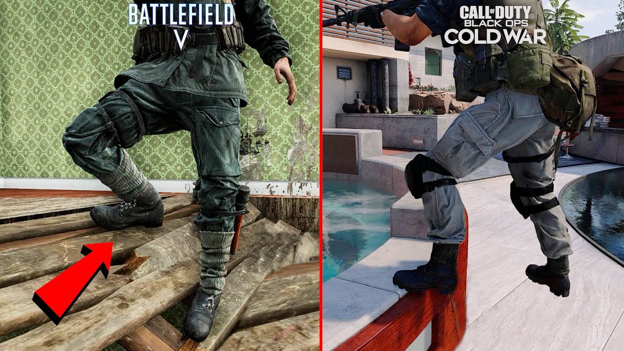 แบทเทิลฟิลด์ 5  2022 New  Battlefield 5 vs Call of Duty: Cold War - Attention to Detail Comparison