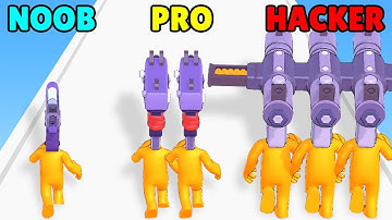 NOOB vs PRO vs HACKER in Gates and Guns