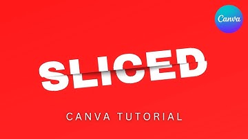 Slice Text in Canva | Canva Text Effect Tutorial | How to create Sliced Text Effect (CANVA TUTORIAL)