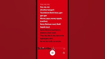 Thumbnail of Benin Boys (Lyrics)- Rema Ft Shallipopi #afrobeat #rema #shallipopi #benin #shortsvideo