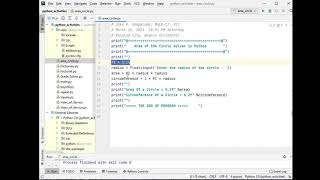 Area of the Circle Solver in Python