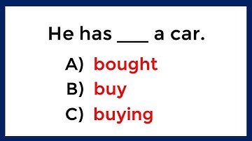 English Grammar Test: 80% Can