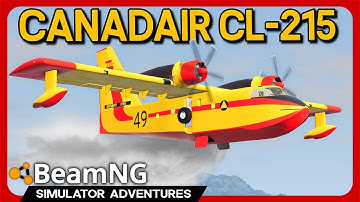 Firefighting Plane in BeamNG!✈️🔥Canadair CL-215 Mod