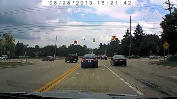 Car crash in Michigan caught on dash cam