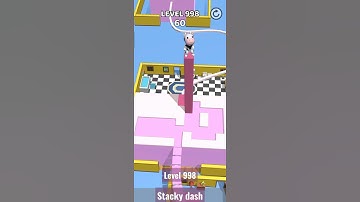 Stacky Dash games LVL 998 #shorts #stackydash #walkthroughgameplay