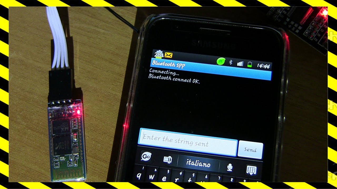 HC-06 Bluetooth + Samsung S Plus serial comunication RS232 Andrea